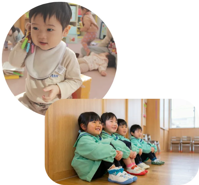園で過ごす子どもたち